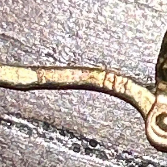 **FLASH SALE** 14K Gold Tri-color Earrings - Picture 7 of 7